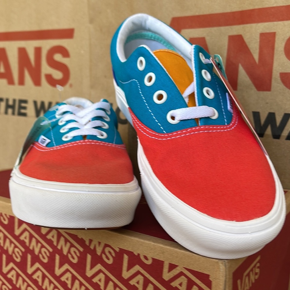 Vans Comfycush Era Multi Block Multi/True White sneakers WMNS - Picture 8 of 16